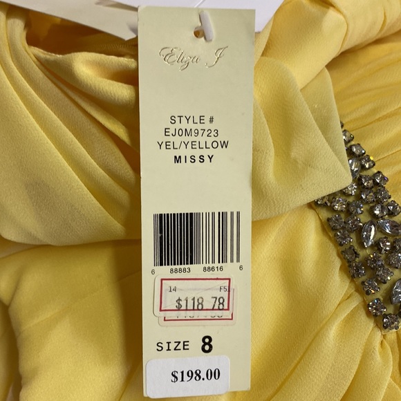 Eliza J Yellow maxi formal dress - Picture 5 of 6